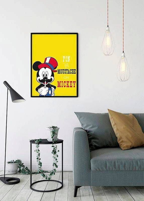 Komar Poster Mickey Mouse Moustache Kinderkamer slaapkamer woonkamer