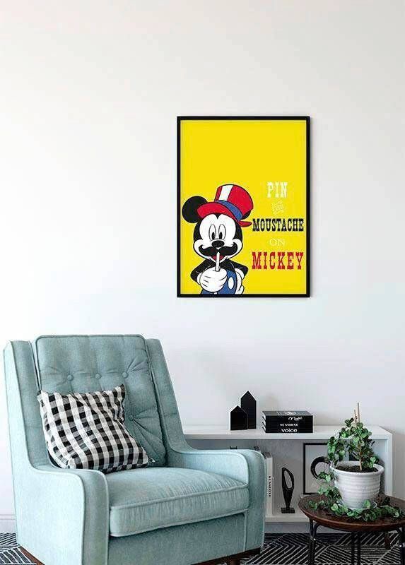 Komar Poster Mickey Mouse Moustache Kinderkamer slaapkamer woonkamer