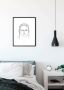 Komar Wanddecoratie Star Wars Classic Force Faces Rey Wanddecoratie voor de kinderkamer zonder lijst (1 stuk) - Thumbnail 3
