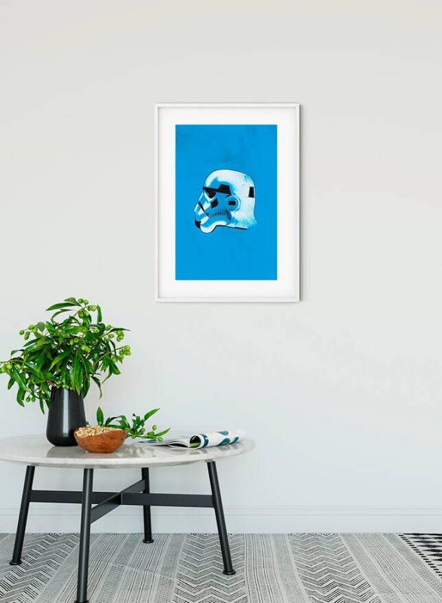 Komar Wanddecoratie Star Wars Classic Helmets Stormtrooper Wanddecoratie voor de kinderkamer zonder lijst (1 stuk)