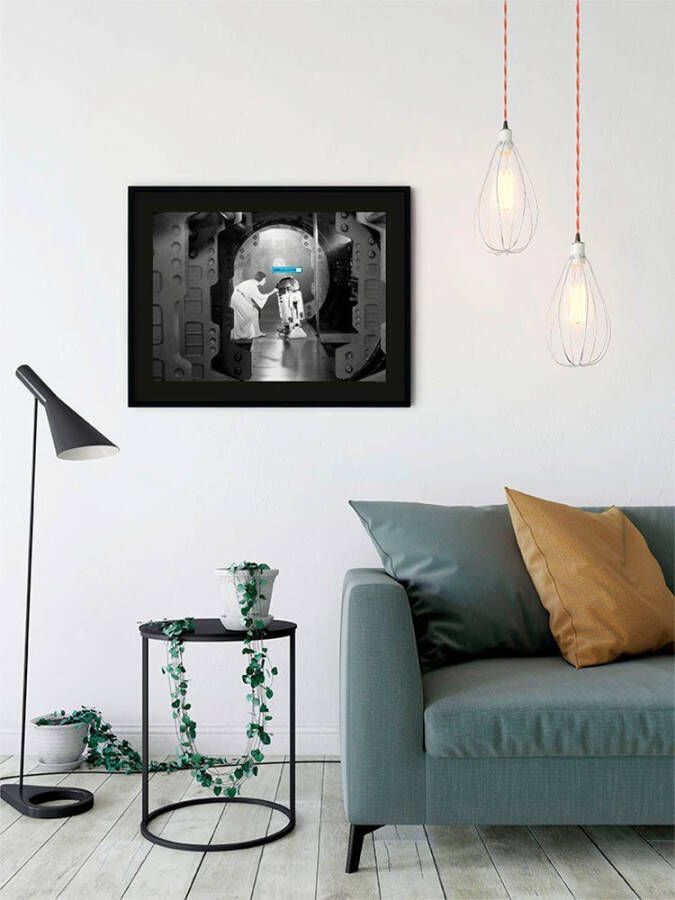 Komar Wanddecoratie Star Wars Classic Leia R2D2 upload Wanddecoratie voor de kinderkamer zonder lijst