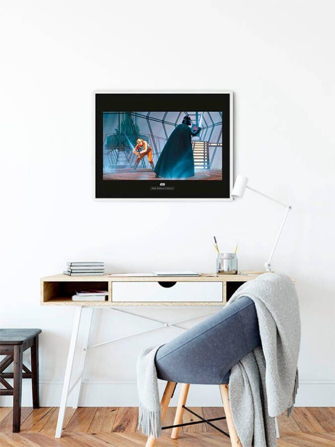 Komar Wanddecoratie Star Wars Classic RMQ Vader luik Carbonit Room Wanddecoratie voor de kinderkamer zonder lijst (1 stuk)