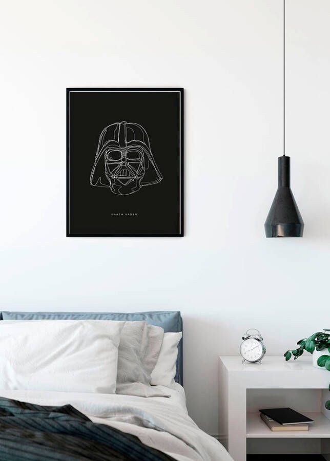 Komar Poster Star Wars Lines dark Side Vader Kinderkamer slaapkamer woonkamer