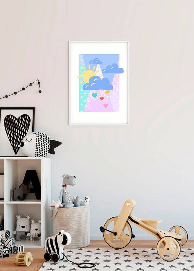 Komar Poster Winnie de Poeh Clouds Kinderkamer slaapkamer woonkamer