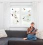 Komar Raamdecoratie Vogels 31x31 cm zelfklevend (12 stuks) - Thumbnail 3