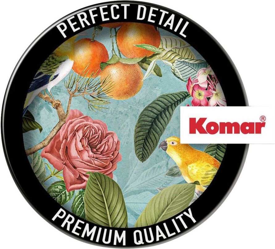 Komar Vliesbehang Digitale print vlies Birds and Berries Afmeting 200 x 250 cm (1 stuk)