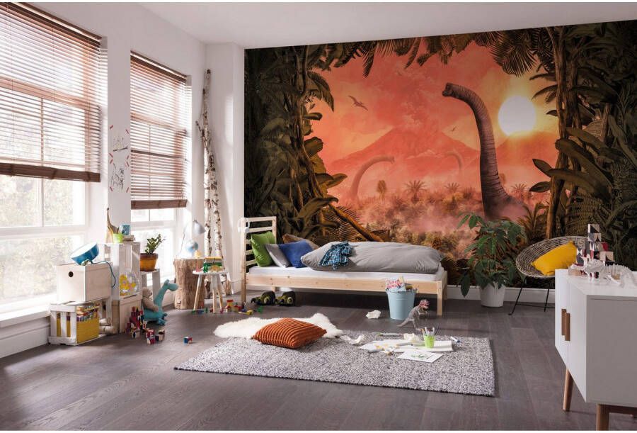 Komar Vliesbehang Digitale print vlies Brachiosaurus Panorama Afmeting 500 x 280 cm