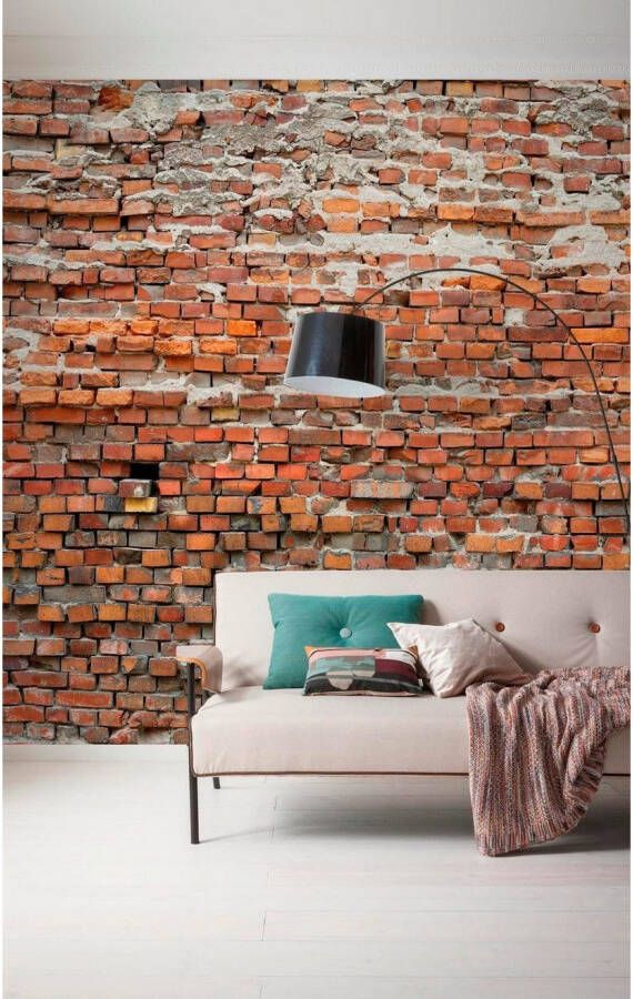 Komar Vliesbehang Digitale print vlies Bricklane Afmeting 300 x 250 cm (1 stuk)