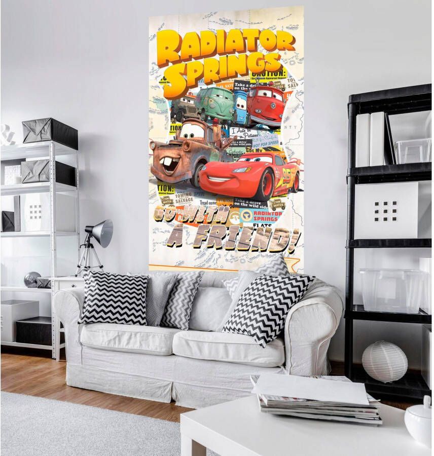Komar Vliesbehang Digitale print vlies Cars Take The Open Road Afmeting 120 x 200 cm (1 stuk)