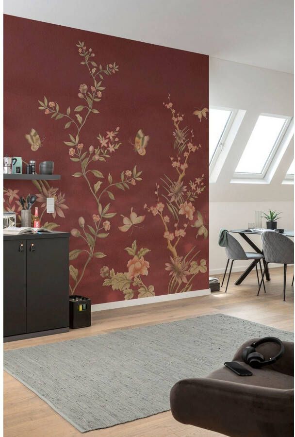Komar Vliesbehang Digitale print vlies Chinoiserie Afmeting 250 x 250 cm (1 stuk)