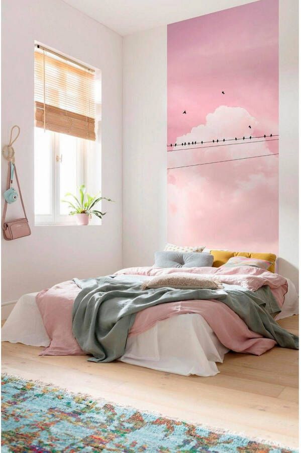 Komar Vliesbehang Digitale print vlies Cloud Wire Panel Afmeting 100 x 250 cm (1 stuk)