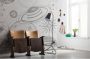 Komar Vliesbehang Digitale print vlies Cosmos Sketch Afmeting 300 x 280 cm - Thumbnail 2