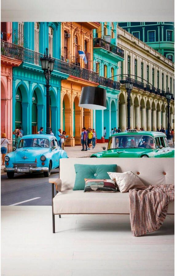 Komar Vliesbehang Digitale print vlies Cuba Afmeting 300 x 250 cm (1 stuk)