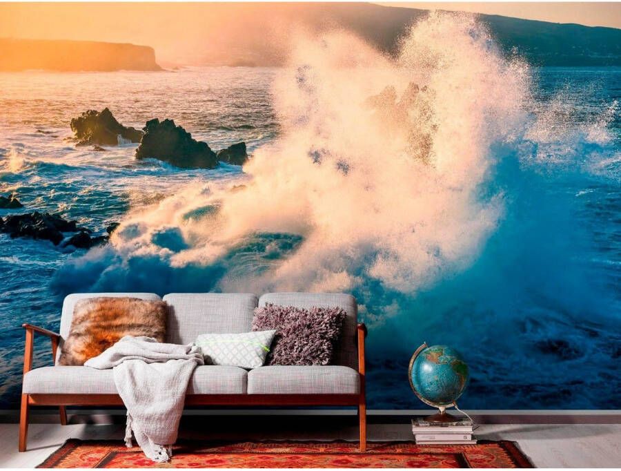 Komar Vliesbehang Digitale print vlies Exploding Elements Afmeting 300 x 200 cm (1 stuk)