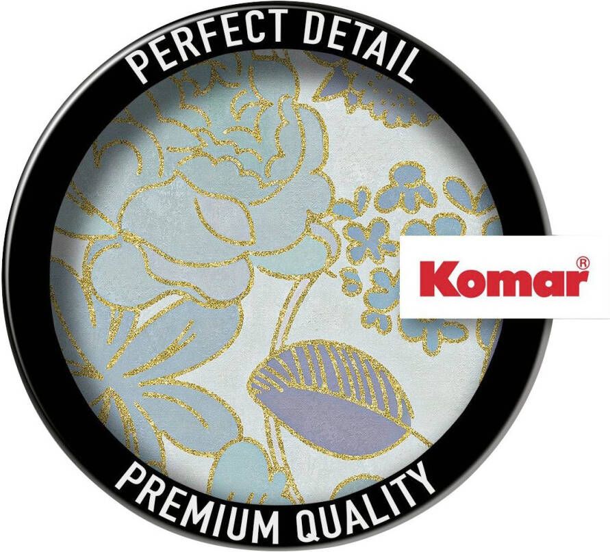 Komar Vliesbehang Digitale print vlies Groovy Bloom Afmeting 300 x 250 cm (1 stuk)
