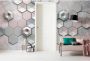 Komar Vliesbehang Digitale print vlies Hexagon Concrete Afmeting 400 x 250 cm (1 stuk) - Thumbnail 2