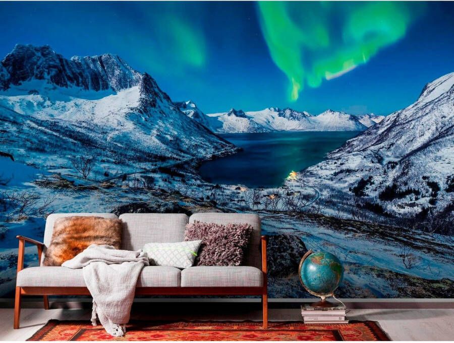 Komar Vliesbehang Digitale print vlies I LOVE Norway Afmeting 400 x 250 cm (1 stuk)