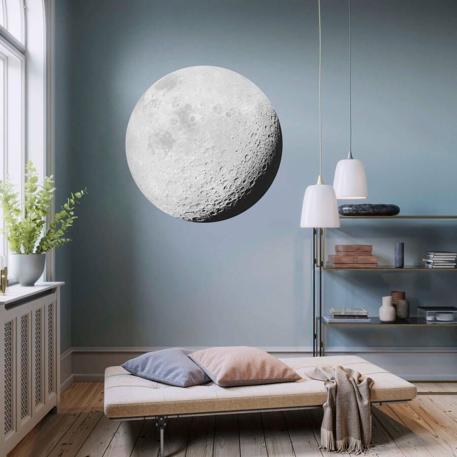 Komar Vliesbehang Luna 125 x 125 cm (breedte x hoogte) rond en zelfklevend (1 stuk)