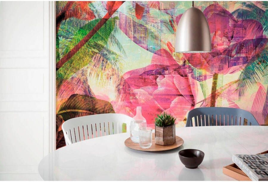 Komar Vliesbehang Digitale print vlies Metropical Afmeting 200 x 250 cm (1 stuk)