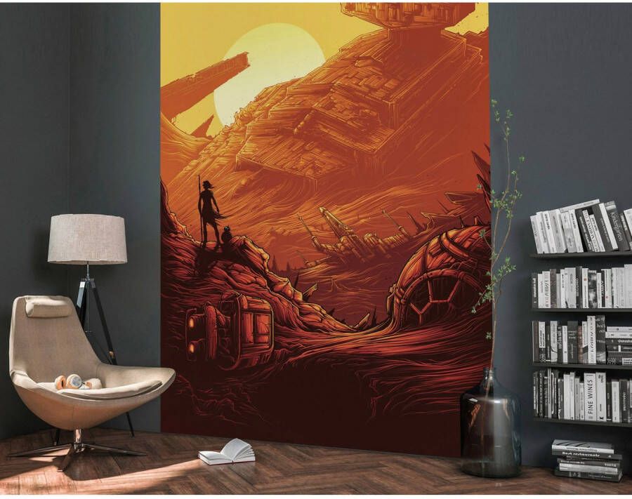 Komar Vliesbehang Star Wars Jakku Star Destroyer