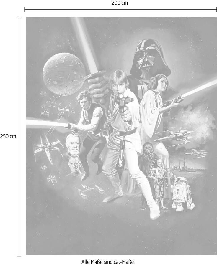 Komar Vliesbehang Star Wars Poster Classic 1 (1 stuk)