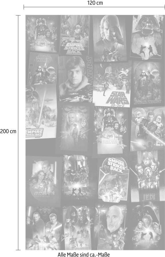 Komar Vliesbehang Star Wars Posters collage (1 stuk)