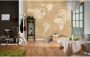 Komar Vliesbehang Digitale print vlies Vintage World Map Afmeting 500 x 280 cm - Thumbnail 2