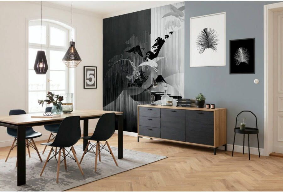 Komar Vliesbehang Digitale print vlies Yin Yang Afmeting 200 x 280 cm
