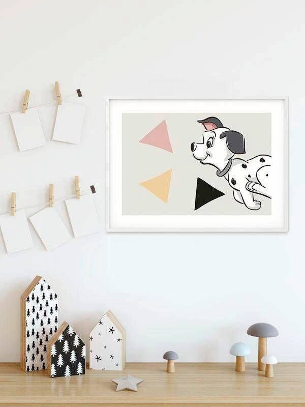 Komar Wanddecoratie 101 dalmatiër Angles Landscape Wanddecoratie voor de kinderkamer zonder lijst