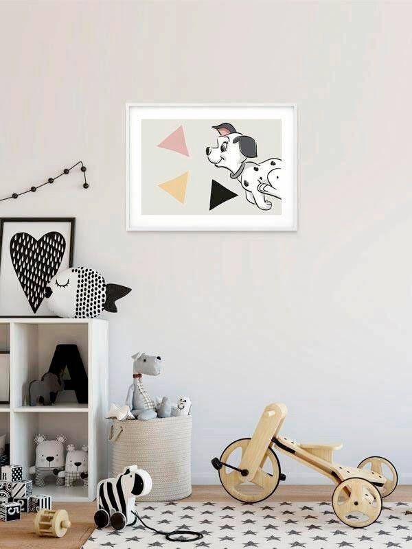 Komar Wanddecoratie 101 dalmatiër Angles Landscape Wanddecoratie voor de kinderkamer zonder lijst