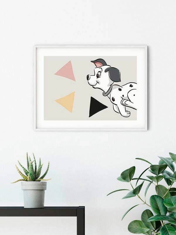 Komar Wanddecoratie 101 dalmatiër Angles Landscape Wanddecoratie voor de kinderkamer zonder lijst