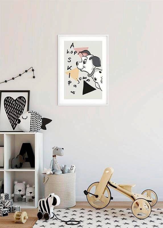 Komar Wanddecoratie 101 dalmatiër Angles Wanddecoratie voor de kinderkamer zonder lijst