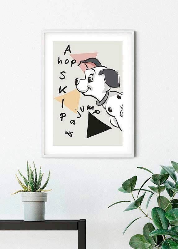 Komar Wanddecoratie 101 dalmatiër Angles Wanddecoratie voor de kinderkamer zonder lijst