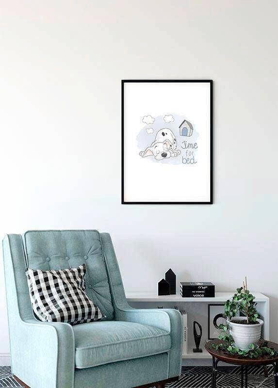 Komar Wanddecoratie 101 dalmatiër Bedtime Wanddecoratie voor de kinderkamer zonder lijst (1 stuk)