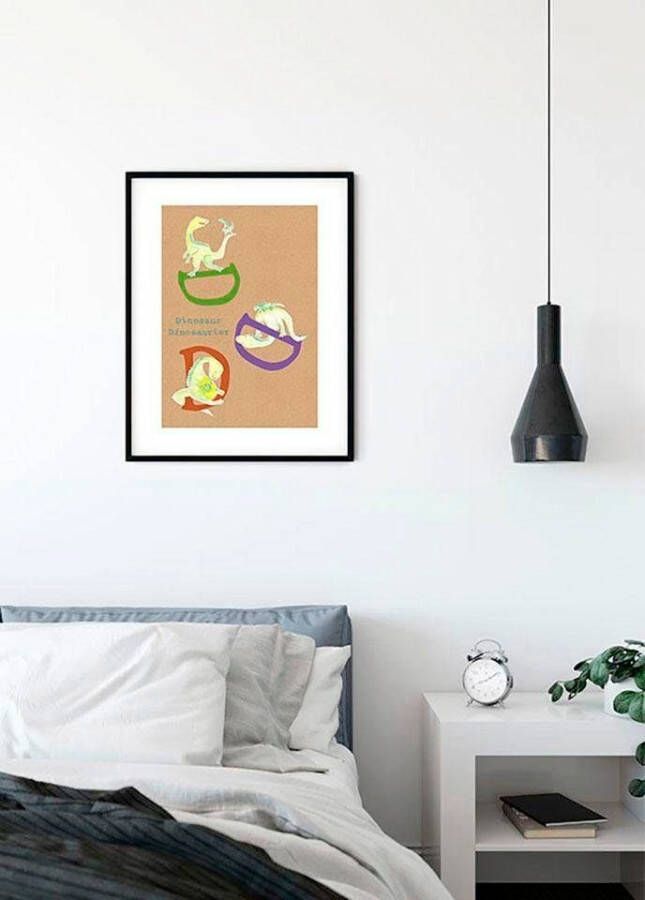 Komar Wanddecoratie ABC animal D Wanddecoratie zonder lijst