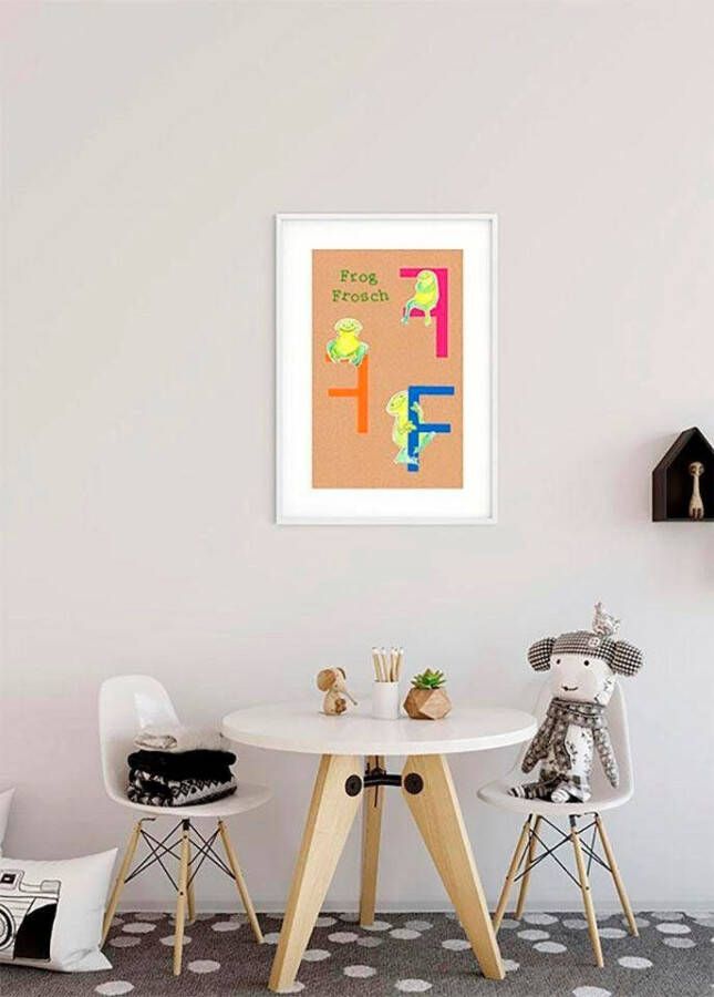 Komar Wanddecoratie ABC animal F Wanddecoratie zonder lijst (1 stuk)