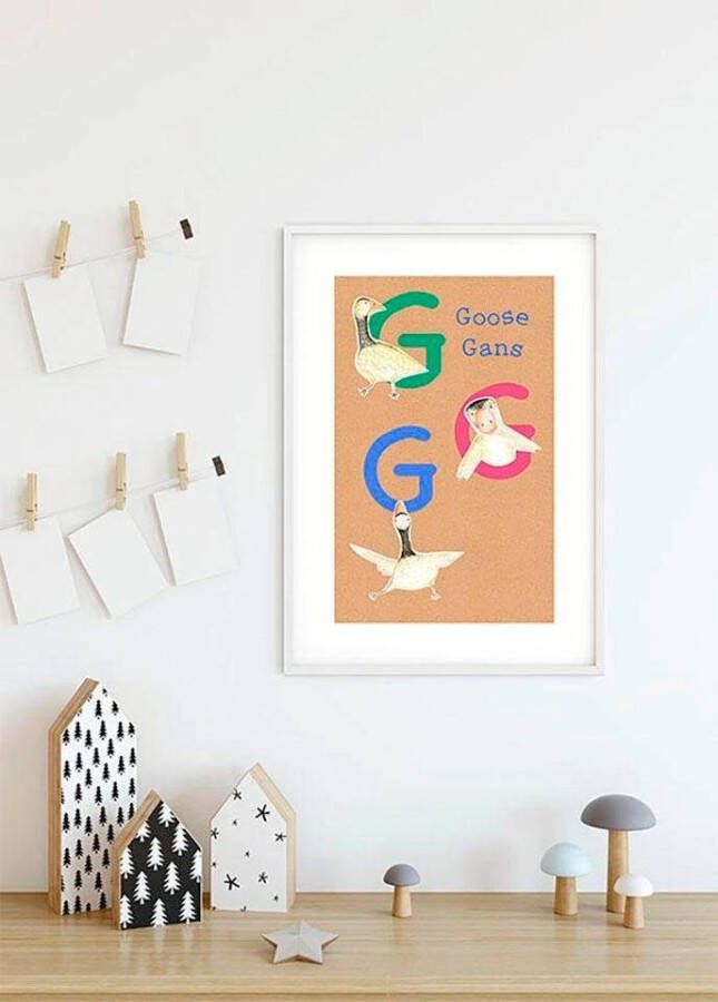 Komar Wanddecoratie ABC animal G Wanddecoratie zonder lijst (1 stuk)