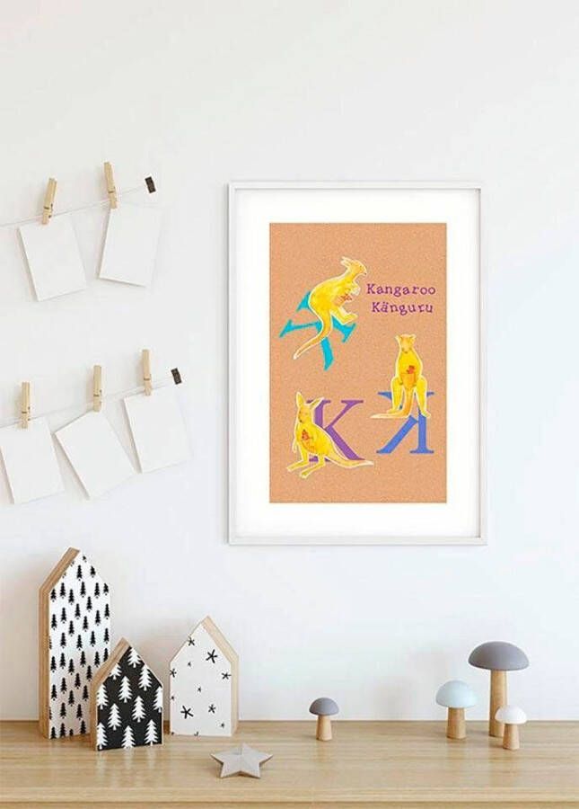 Komar Wanddecoratie ABC animal K Wanddecoratie zonder lijst (1 stuk)