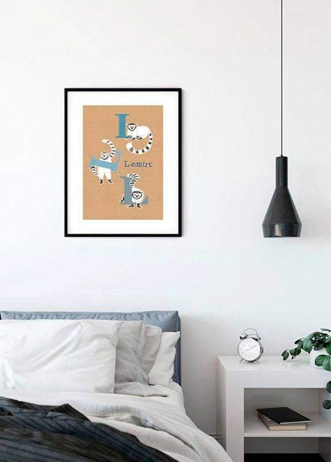 Komar Wanddecoratie ABC animal L Wanddecoratie zonder lijst (1 stuk)