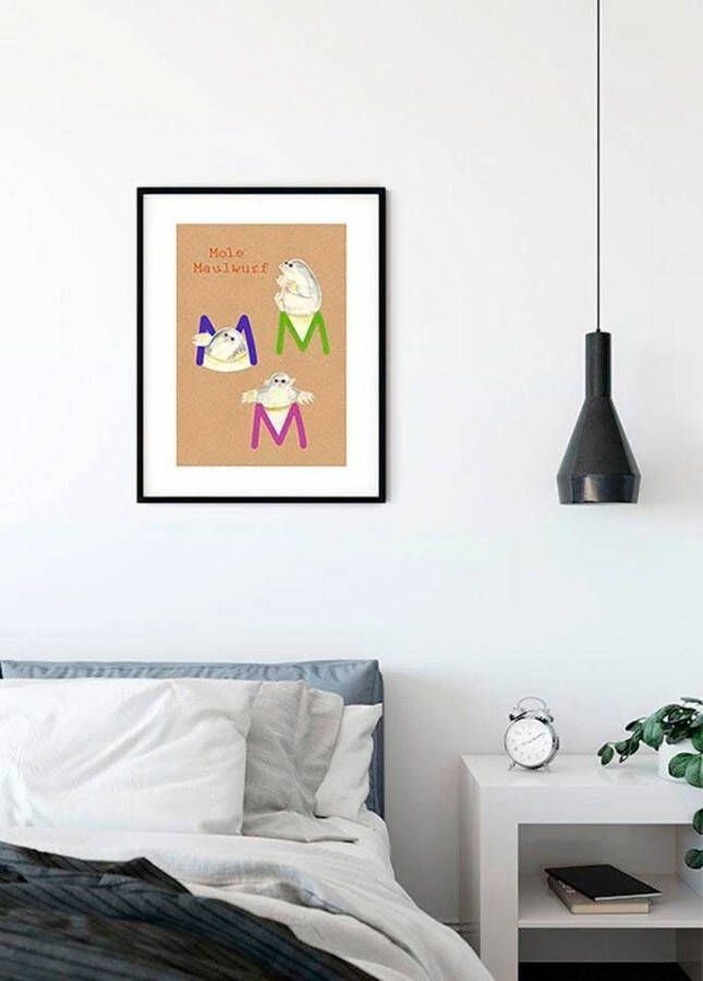 Komar Wanddecoratie ABC animal M Wanddecoratie zonder lijst (1 stuk)