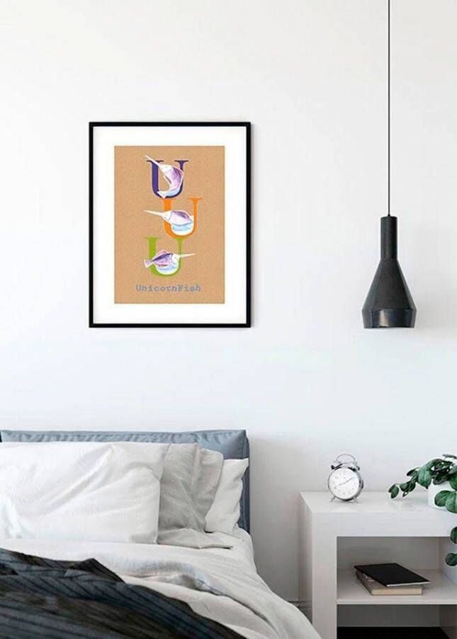Komar Wanddecoratie ABC Animal U Wanddecoratie zonder lijst (1 stuk)