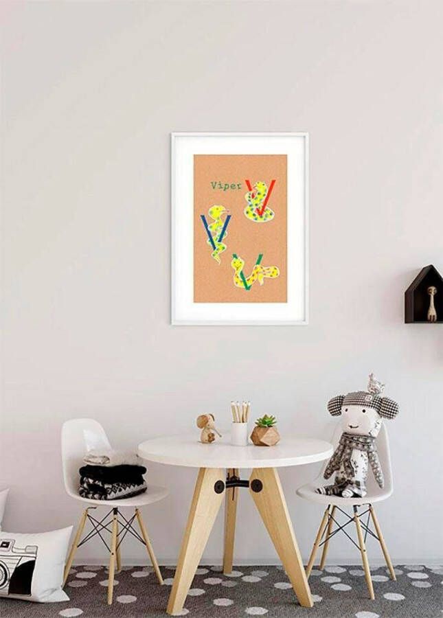 Komar Wanddecoratie ABC animal T Wanddecoratie zonder lijst (1 stuk)