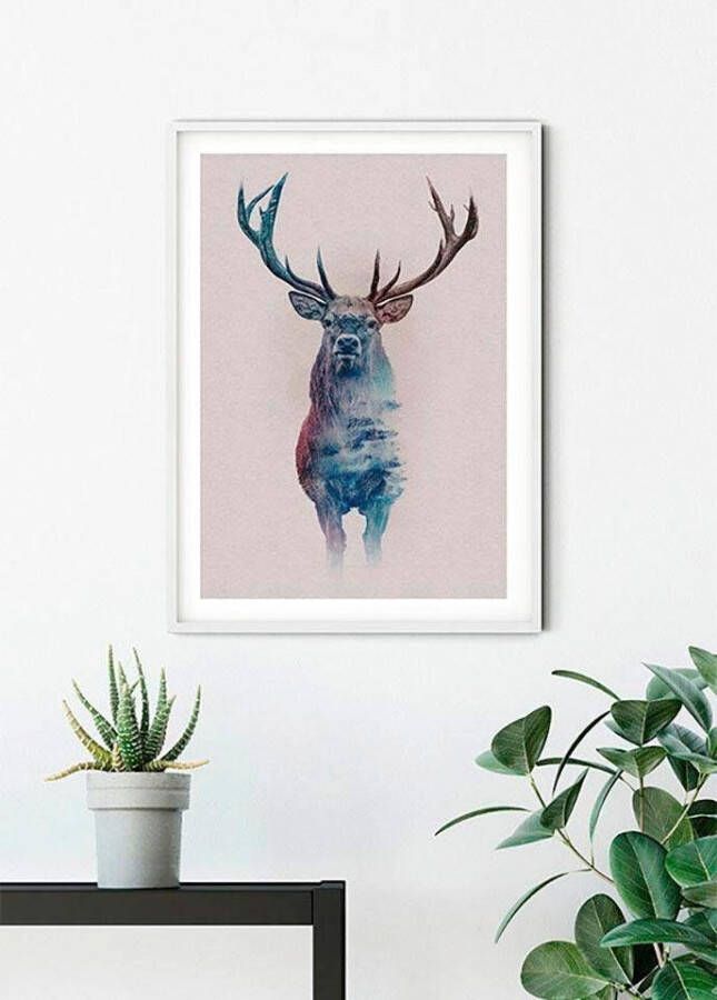 Komar Wanddecoratie Animals forest Deer Wanddecoratie zonder lijst (1 stuk)