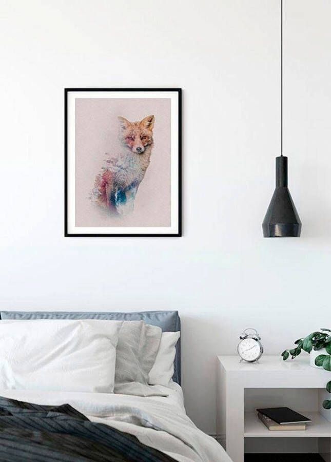 Komar Wanddecoratie Animals forest Fox Wanddecoratie zonder lijst (1 stuk)