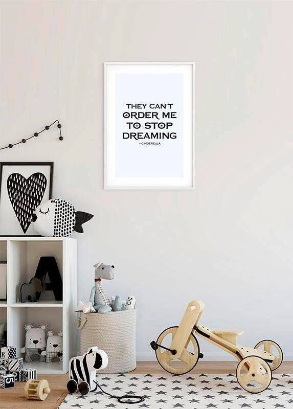 Komar Wanddecoratie Assepoester Aandeel Wanddecoratie voor de kinderkamer zonder lijst (1 stuk)