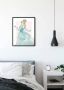 Komar Wanddecoratie Assepoester Beauty Wanddecoratie voor de kinderkamer zonder lijst (1 stuk) - Thumbnail 4