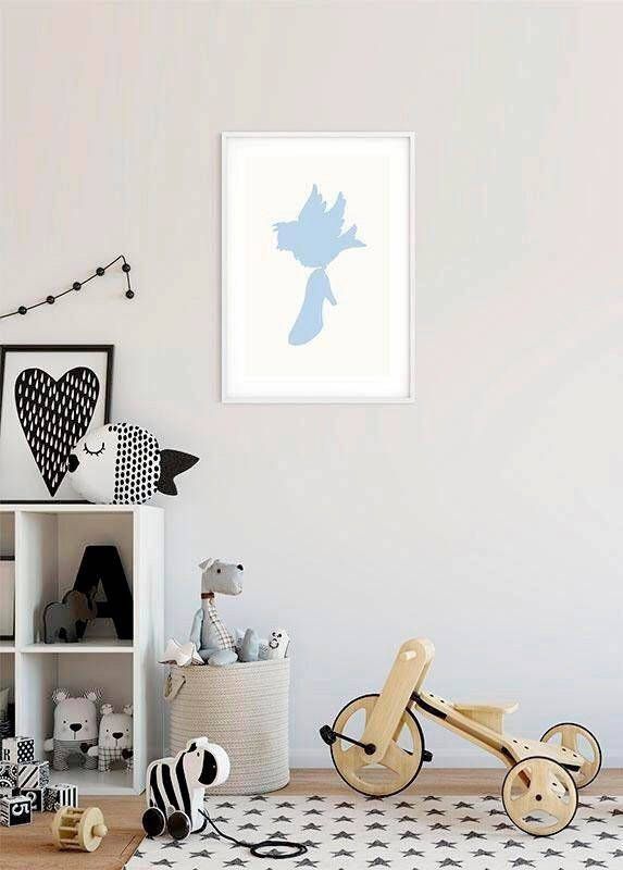 Komar Wanddecoratie Assepoester Bird Wanddecoratie voor de kinderkamer zonder lijst (1 stuk)