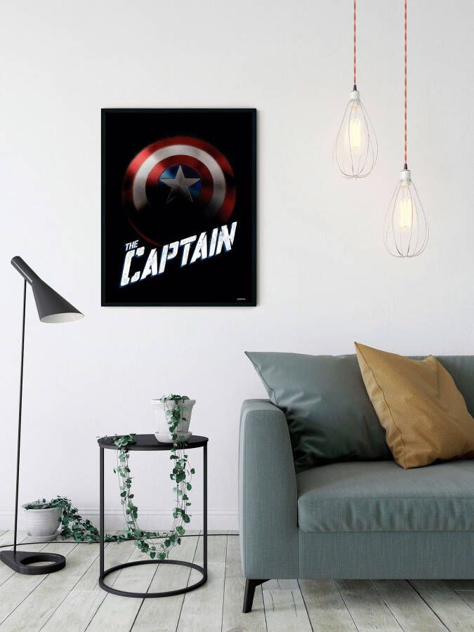 Komar Wanddecoratie Avengers The Captain Wanddecoratie voor de kinderkamer zonder lijst