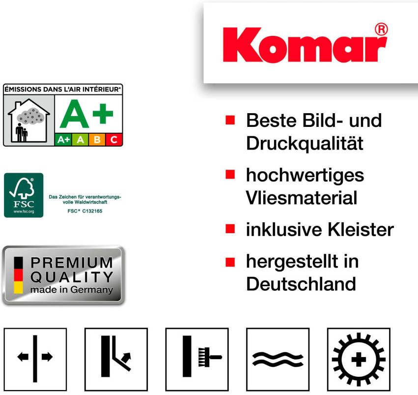 Komar Wanddecoratie Botanical Garden Palmtree Wanddecoratie zonder lijst (1 stuk)