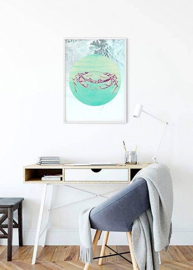 Komar Wanddecoratie Crab Sea Wanddecoratie zonder lijst (1 stuk)